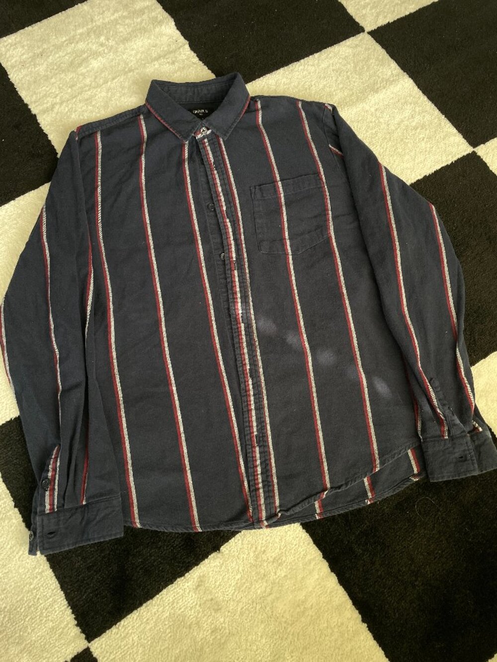 Forever 21 Men’s Striped Button-Up Shirt